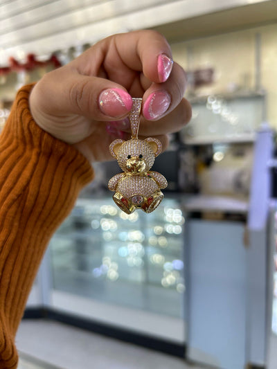 Teddy pendant 14k